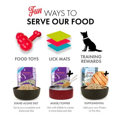 Show full view: Grandma Lucy's Artisan Venison Grain-Free Freeze-Dried Dog Food, 3-lb bag slide 7 of 12