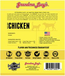 Grandma Lucy's Freeze-Dried Singles Chicken Dog & Cat Treats, 3.5-oz bag slide 2 of 7