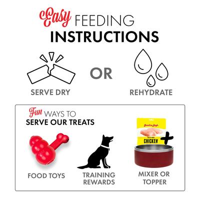 Show full view: Grandma Lucy's Freeze-Dried Singles Chicken Dog & Cat Treats, 3.5-oz bag slide 6 of 10