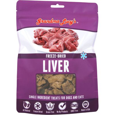 Grandma Lucy's Grandma Lucy's Freeze-Dried Singles Liver Dog & Cat Treats, 2.5-oz bag