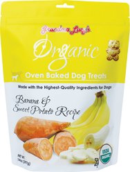 Grandma Lucy's Organic Banana & Sweet Potato Oven Baked Dog Treats, 14-oz bag
