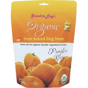 Grandma Lucy's Organic Pumpkin Oven Baked Dog Treats, 14-oz bag