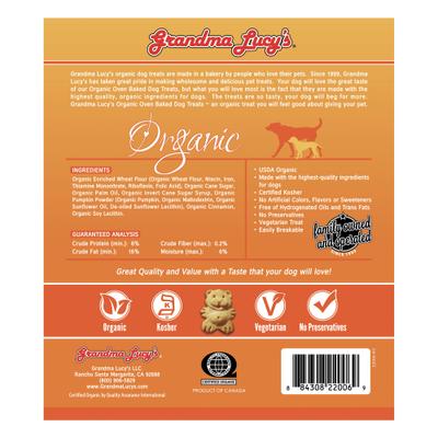 Show full view: Grandma Lucy's Organic Pumpkin Oven Baked Dog Treats, 14-oz bag slide 3 of 9