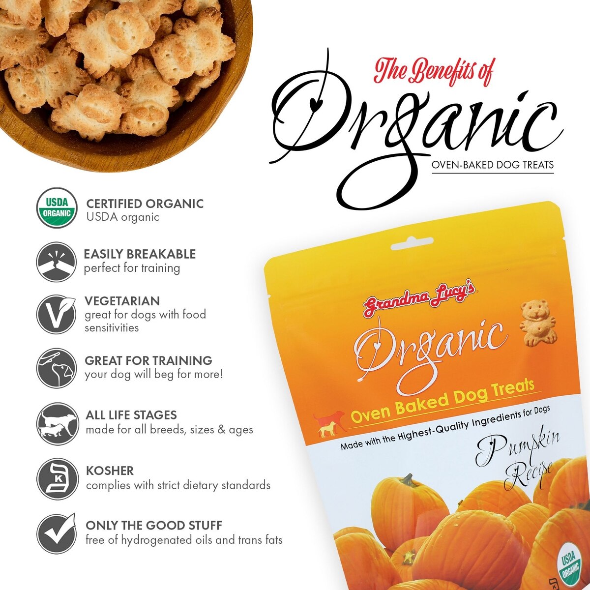 Out of Stock GRANDMA LUCY'S Organic Pumpkin Oven Baked Dog