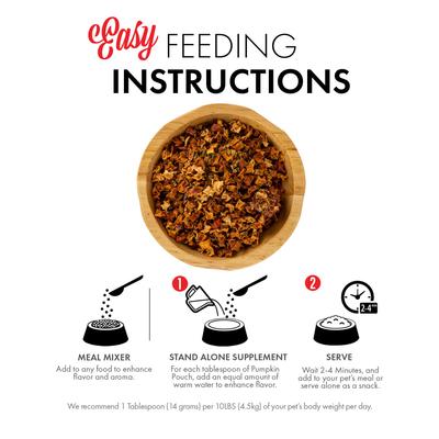 Show full view: Grandma Lucy's Pumpkin Pouch Bladder Freeze-Dried Dog & Cat Food Topper, 6-oz bag slide 6 of 9