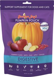 Grandma Lucy's Pumpkin Pouch Digestive Freeze-Dried Dog & Cat Food Topper, 6-oz bag