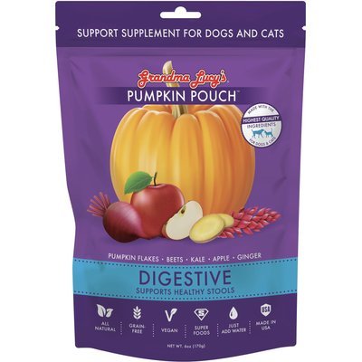 Grandma Lucy's Grandma Lucy's Pumpkin Pouch Digestive Freeze-Dried Dog & Cat Food Topper, 6-oz bag
