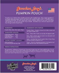 Grandma Lucy's Pumpkin Pouch Digestive Freeze-Dried Dog & Cat Food Topper, 6-oz bag slide 2 of 8