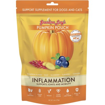 Grandma Lucy's Grandma Lucy's Pumpkin Pouch Inflammation Freeze-Dried Dog & Cat Food Topper, 6-oz bag