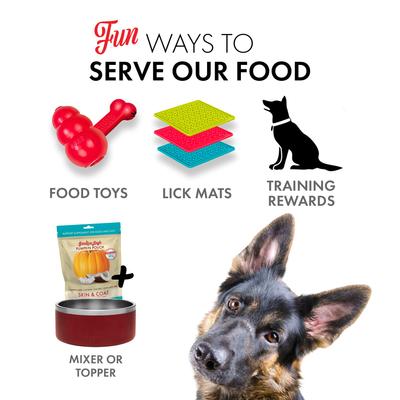 Show full view: Grandma Lucy's Pumpkin Pouch Skin & Coat Freeze-Dried Dog & Cat Food Topper, 6-oz bag slide 7 of 9