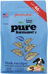 Grandma Lucy's Pureformance Fish Recipe Grain-Free Freeze-Dried Dog Food, 10-lb bag