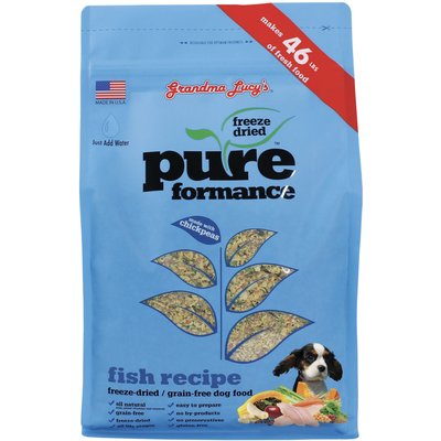 Grandma Lucy's Grandma Lucy's Pureformance Fish Recipe Freeze-Dried Dog Food, 10-lb