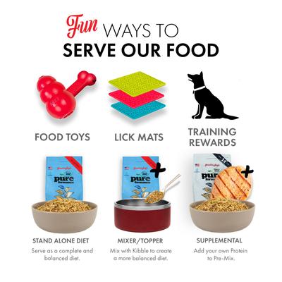 Show full view: Grandma Lucy's Pureformance Fish Recipe Grain-Free Freeze-Dried Dog Food, 1-lb bag slide 7 of 12