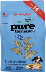 Grandma Lucy's Pureformance Fish Recipe Grain-Free Freeze-Dried Dog Food, 3-lb bag