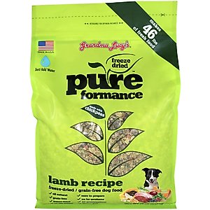 Grandma Lucy's Pureformance Lamb Grain-Free Freeze-Dried Dog Food, 10-lb bag
