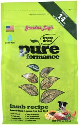 Grandma Lucy's Pureformance Lamb Grain-Free Freeze-Dried Dog Food, 3-lb bag