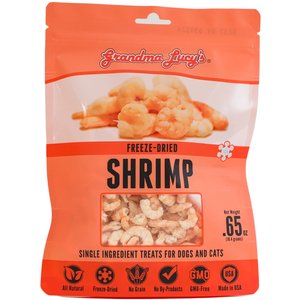 Grandma Lucy's Shrimp Grain-Free Freeze-Dried Dog & Cat Treats, 0.65-oz bag