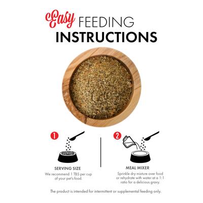 Show full view: Grandma Lucy's Top It Beef Stew Grain-Free Dry Dog & Cat Food Topping, 4-oz bag slide 5 of 10