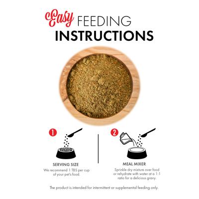 Show full view: Grandma Lucy's Top It Turkey Dinner Grain-Free Dry Dog & Cat Food Topping, 4-oz bag slide 5 of 9