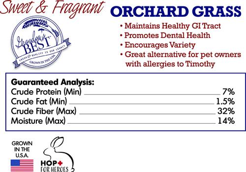 Show full view: Grandpa's Best Orchard Grass Hay Small Pet Food, 5-lb mini bale slide 5 of 8