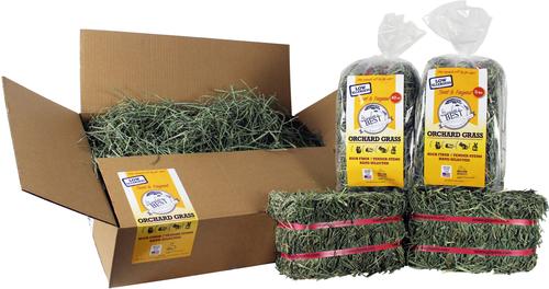 Show full view: Grandpa's Best Orchard Grass Loose Boxed Hay Small Pet Food, 20-lb box slide 2 of 4