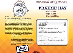 Grandpa's Best Prairie Hay 100% Certified Organic Small Pet Food, 5-lb mini bale slide 2 of 6