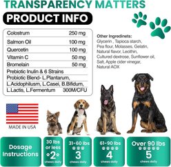 Grateful Pawz Itch & Allergy Relief with Probiotics & Omega-3 Fish Oil Chicken Flavored Chew Supplement for Dogs, 120 count slide 2 of 5