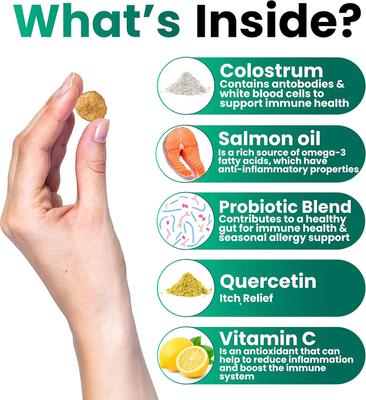 Show full view: Grateful Pawz Itch & Allergy Relief with Probiotics & Omega-3 Fish Oil Chicken Flavored Chew Supplement for Dogs, 120 count slide 4 of 6