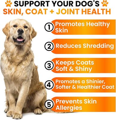 Show full view: Grateful Pawz Omega-3 Fish Oil Chicken Flavored Skin & Coat Chew Supplement for Dogs, 120 count slide 3 of 5