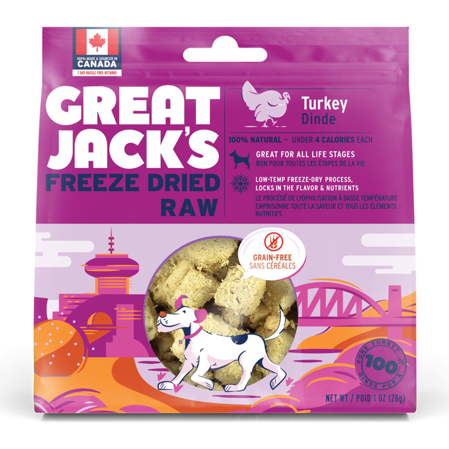 Great Jack's Great Jack's Freeze-Dried Turkey Dog Treats, 1-oz bag
