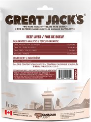 Great Jack's Air Dried Beef Liver Jerky Dog Treats, 6-oz bag slide 2 of 2