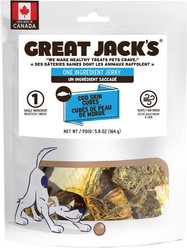 Great Jack's Air Dried Cod Skin Chew Cubes Dog Treats, 5.8-oz bag
