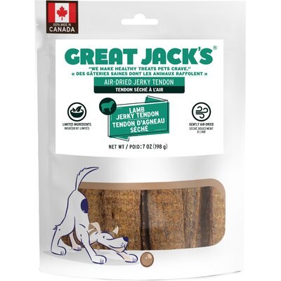 Great Jack's Great Jack's Air Dried Lamb Jerky Tender Bars Dog Treats, 7-oz bag