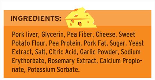 Show full view: Great Jack's Big Bitz Liver & Cheese Recipe Grain-Free Dog Treats, 14-oz bag slide 6 of 8
