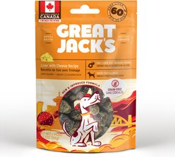 Great Jack's Big Bitz Liver & Cheese Recipe Grain-Free Dog Treats, 2-oz bag