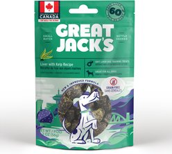Great Jack's Big Bitz Liver & Kelp Recipe Grain-Free Dog Treats, 2-oz bag