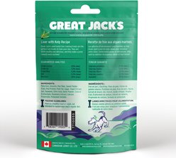 Great Jack's Big Bitz Liver & Kelp Recipe Grain-Free Dog Treats, 2-oz bag slide 2 of 7