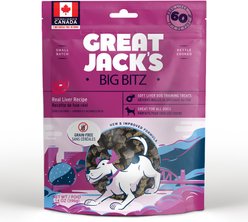 Great Jack's Big Bitz Liver Recipe Grain-Free Dog Treats, 14-oz bag