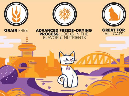 Show full view: Great Jack's Chicken Freeze-Dried Grain-Free Cat Treats, 3-oz bag slide 5 of 9