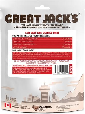 Show full view: Great Jack's Easy Digestion Grain-Free Dog Treats, 9.2-oz bag slide 3 of 3