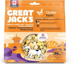 Great Jack's Freeze-Dried Chicken Dog Treats, 7-oz bag