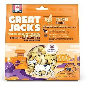 Great Jack's Freeze-Dried Chicken Dog Treats, 7-oz bag