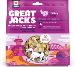 Great Jack's Freeze-Dried Turkey Dog Treats, 7-oz bag