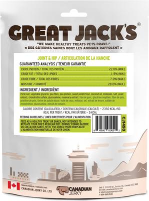 Show full view: Great Jack's Joint & Hip Grain-Free Dog Treats, 9.2-oz bag slide 3 of 4