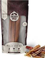 Greater Wild 6-in Whole Bully Sticks Dog Treats, 3 count