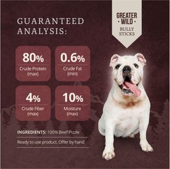 Greater Wild 6-in Whole Bully Sticks Dog Treats, 3 count slide 2 of 9