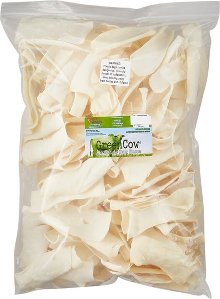 Green Cow Rawhide Natural Chips Dog Bones, 5-lb bag