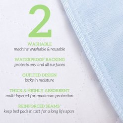 Green Lifestyle Reusable Dog Pee Pads, 18 x 24-in, 2 count slide 2 of 5