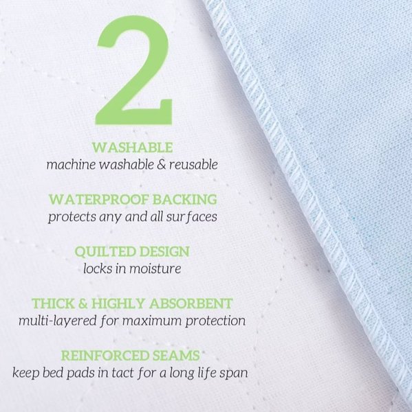 Show full view: Green Lifestyle Reusable Dog Pee Pads, 18 x 24-in, 2 count slide 3 of 6