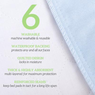 Show full view: Green Lifestyle Reusable Dog Pee Pads, 34 x 36-in, 6 count slide 3 of 8